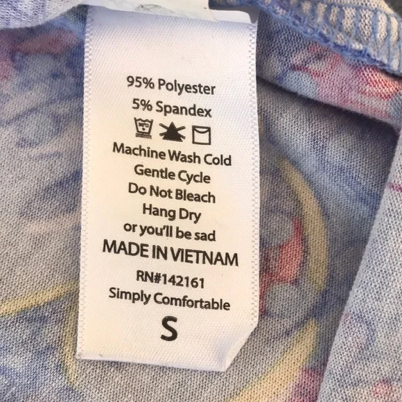 LuLaRoe Disney Mickey Minnie Print Randy Raglan Top Small - Picture 7 of 9